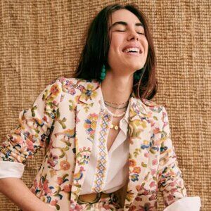 Sézane Gracie jacket in villa ~ size FR38, pre-owned!